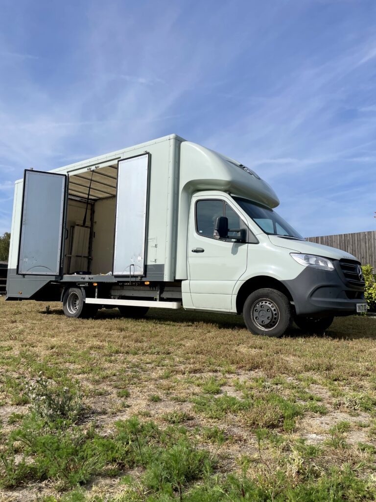 Enclosed van to transport classic cars